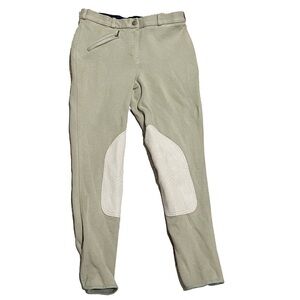 Impact Equestrian Women’s Mid Rise Riding Pants Stretchy Zip Closure Size 28/6